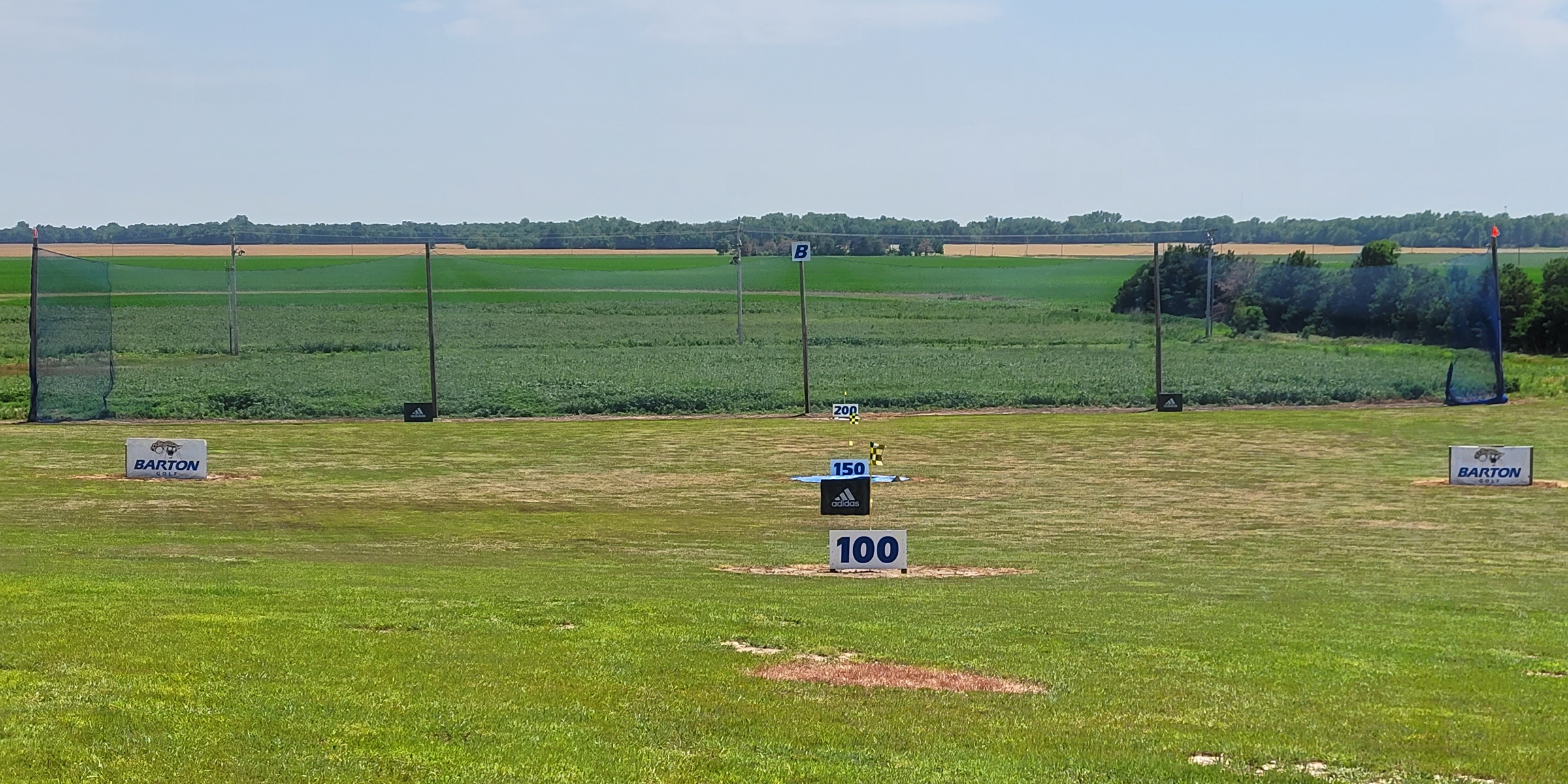 Barton Golf Range landing area