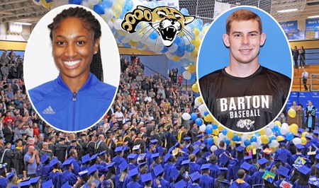 2019 Barton Outstanding Graduates Kieora Nichols and Nolan Riley