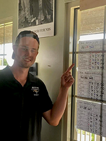 Barton men's golfer Axel Bolander wins the 2023 Central Kansas Classic