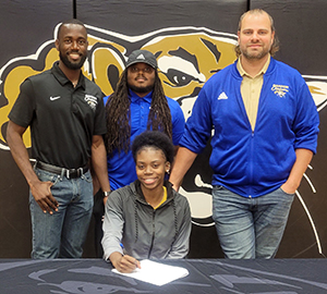 Barton Track and Field's Shemia Odaine signing with University of Louisiana at Lafayette