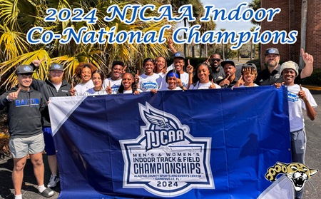 2024 NJCAA Indoor Co-National Champions - the Barton women's track and field team